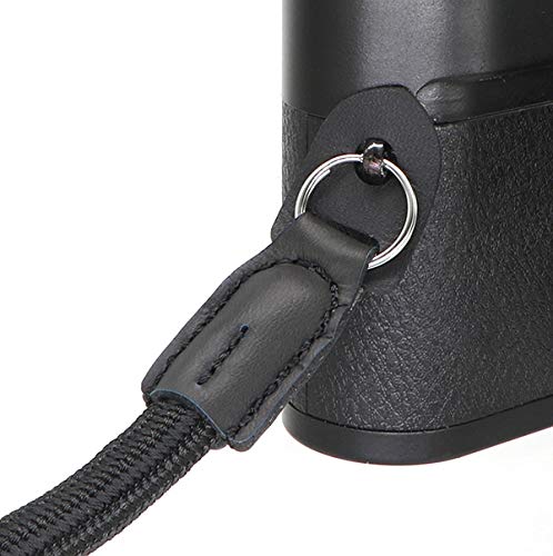  [AUSTRALIA] - HITHUT Quick Release Camera Hand Strap Wrist Strap for SLR DSLR Digital Mirrorless Cameras Adjustable Climbing Rope Black