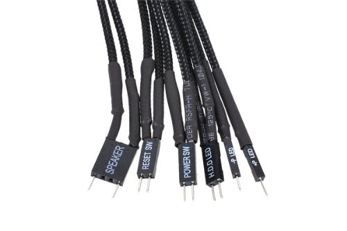  [AUSTRALIA] - Phobya Front Panel Extension Cables, 30cm, Black