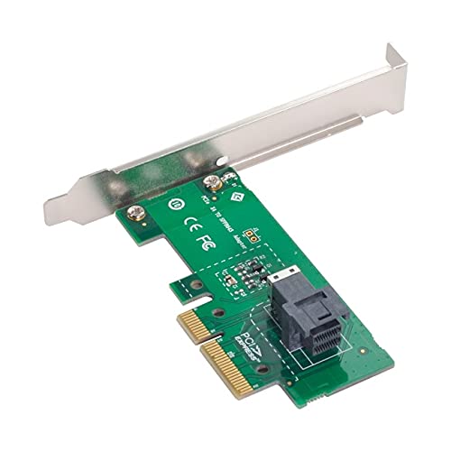  [AUSTRALIA] - Cablecc PCI-E 3.0 4.0 to SFF-8643 Card Adapter and U.2 U2 SFF-8639 NVME PCIe SSD Cable for Mainboard SSD Green 8643-PCIE Adapter+ Black 8643-8639 Cable