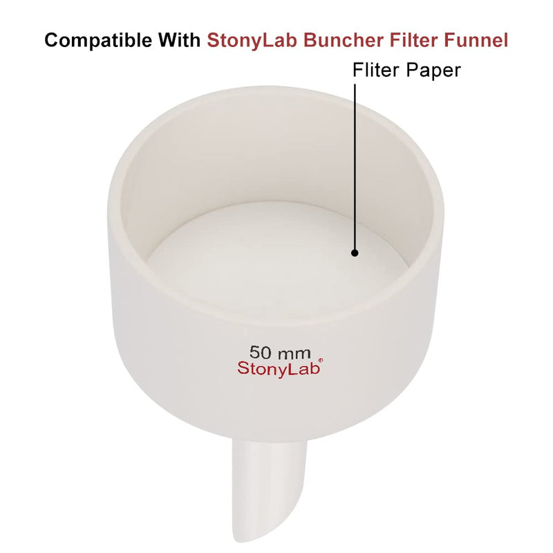  [AUSTRALIA] - stonylab Qualitative Filter Paper, 46 mm Diameter Fast Speed Cellulose Filter Paper Circles, 25 Microns Particle Retention, 100 Packs
