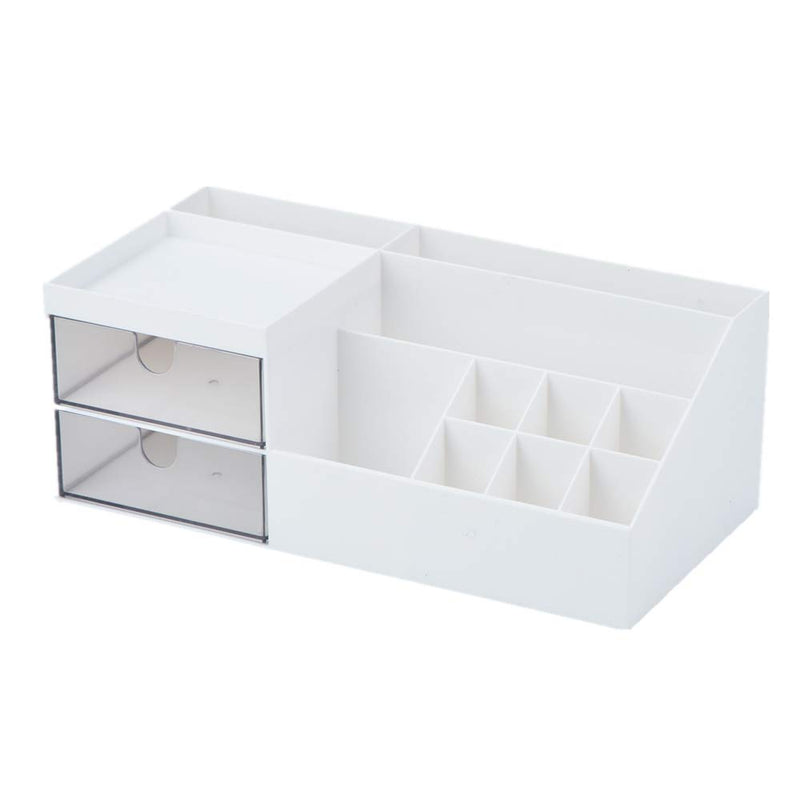 Citmage Desk Organizer Caddy with 12 Compartments Office Workspace Drawer Organizers Desktop Holder Plastic Stationery Storage Box for Pencils,Markers,Erasers,Pens,Sticky Notes,Stapler (White) white_3 - LeoForward Australia