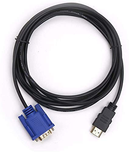  [AUSTRALIA] - Simyoung HDMI Male to VGA Male D-SUB 15 Pin M/M Adapter Converter Cable Convert Signal from HDMI Laptop,PC,TV Box to VGA Monitors,Projectors,TV 6ft 1.8M HD 1080P