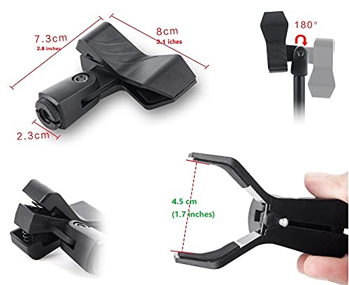  [AUSTRALIA] - Mic Wall Mount, Microphone Stand Arm Holder compatible with Amazon Basics Condenser Microphone