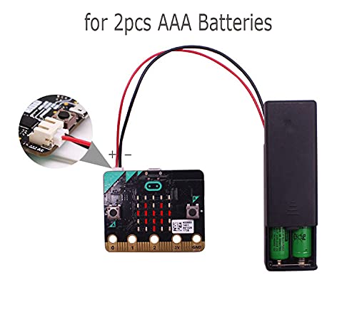 3V AAA Battery Holder Case Cover Storage Box with ON/Off Switch PH2.0 2P Connector Male for Arduino Microbit (Pack of 5) - LeoForward Australia