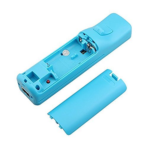  [AUSTRALIA] - Remote Controller for Wii,Yudeg Wii Remote and Nunchuck Controllers with Silicon Case for Wii and Wii U（not Motion Plus） (Blue) Blue