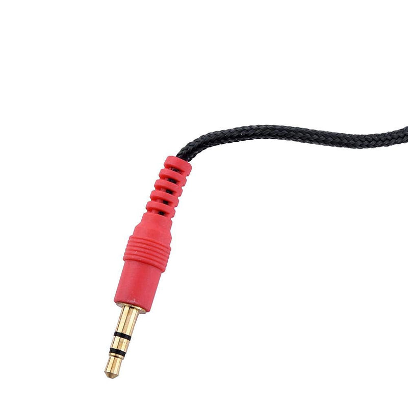  [AUSTRALIA] - Compact Classic Retro Style Dynamic Microphone Stereo Practical Microphone Mic Audio Cable Compatible for P-C Notebook with 1.8M 3.5MM