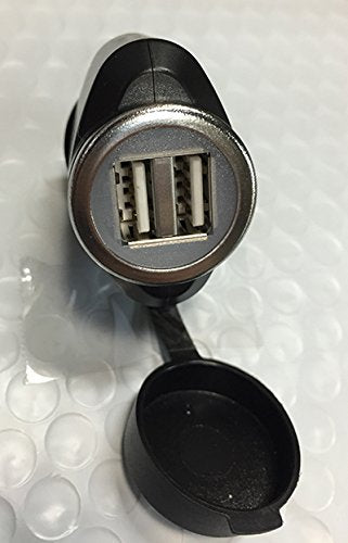 3.3 Amp Hella DIN Plug to Dual Port USB Charger Shorty Socket, Compatible with BMW Motorcycles - LeoForward Australia