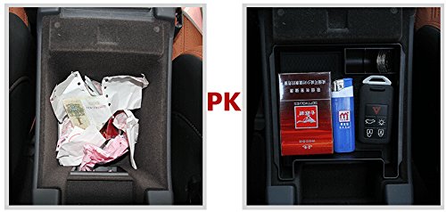  [AUSTRALIA] - AndyGo 2015 Latest Car Glove Box Armrest Storage Box Organizer Center Console Tray Fit for Volvo XC60 S60 S60L V60 2009 2010 2011 2012 2013 2014 2015 (Black)