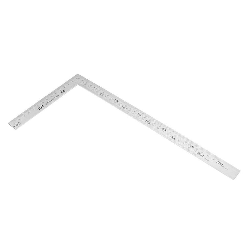  [AUSTRALIA] - Angle Ruler - Stainless Steel 90 Degree Right Angle Ruler Measurement Square Tool(300mm150mm)