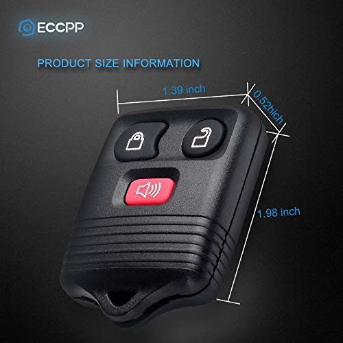  [AUSTRALIA] - ECCPP Replacement fit for 2X 3 Button Keyless Entry Remote Transmitter Control Key Fob Clicker Ford Mazda Lincoln Mercury Series CWTWB1U212 CWTWB1U331 CWTWB1U345 GQ43VT11T