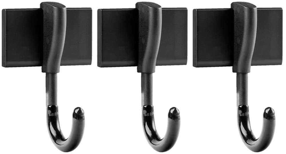  [AUSTRALIA] - Duck Brand EasyMounts Heavy-Duty Drywall Hook, Holds up to 50 lbs, Black, 3-Pack of Hooks Exterior Hook