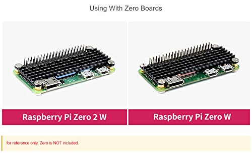  [AUSTRALIA] - waveshare Aluminum Heatsink for Raspberry Pi Zero 2 W/Pi Zero 2 WH/Pi Zero W/Pi Zero WH, Corrosion/Oxidation Resisting, Better Heat Dissipation