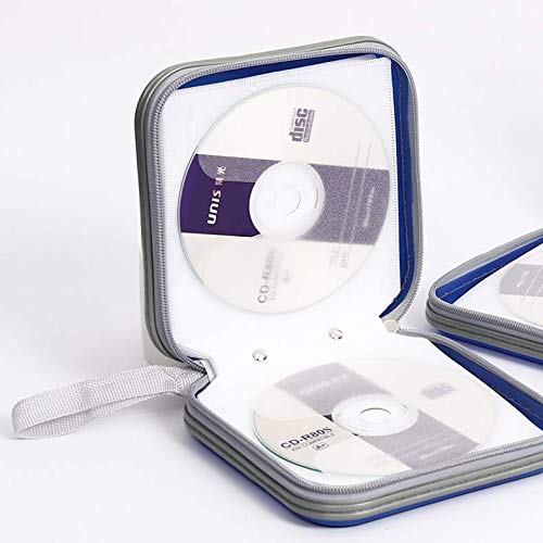  [AUSTRALIA] - ZYHW Auto Car CD VCD DVD Organizer Square Case Storage Holder Blue