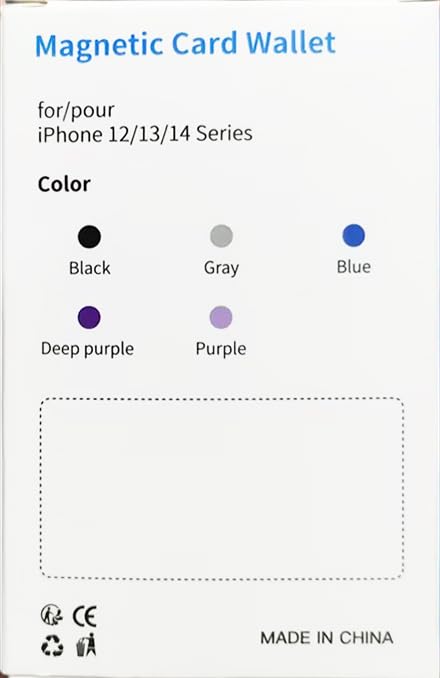  [AUSTRALIA] - CloudValley Magnetic Card Wallet, [with one Replacement Set] Card Holder Case Stick on Phone for iPhone MagSafe Series 14 Pro Max/iPhone 13 Pro & 12 Mini/ 14 Plus, Darkpurple
