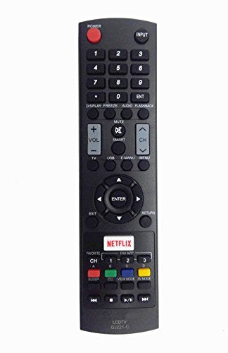 GJ221-C Replaced Remote fit for Sharp LCD TV LC32LE653U LC-32LE653U LC40LE653U LC-40LE653U LC43LE653U LC-43LE653U LC48LE653U LC-48LE653U LC55LE653U LC-55LE653U LC65LE645U LC-65LE645U LC65LE653U - LeoForward Australia