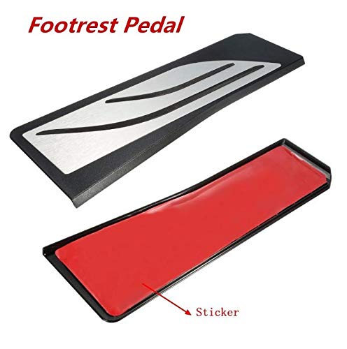  [AUSTRALIA] - Templehorse No Drill 3X LHD at Footrest Fuel Brake Pedals Plate Cover for BMW BMW 5 Series F10 Z4 X3