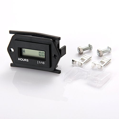  [AUSTRALIA] - Runleader Digital LCD Hour Meter, AC 86 to 230V, Waterproof Design, Use For ZTR Lawn Mower Tractor Generator Golf cart Club car Scrubber Marine ATV Motor Compressor and other Powered Equipment AC86-230V