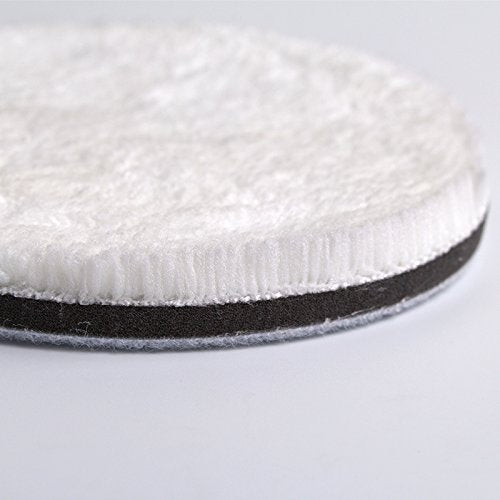  [AUSTRALIA] - SGCB Ultra Fine Microfibre Finishing Pad, 5” Car Wax Applicator Pad Polishing Hook and Loop Pad Soft Buffing Wool Pad Kit for Polisher Buffer Pneumatic Machine Car Stone Ceramic Furniture Glass 1 PCS