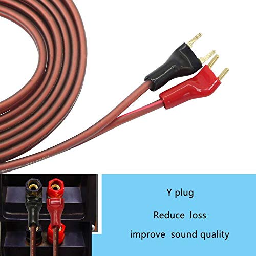  [AUSTRALIA] - XMSJSIY XLR to Y Spade Plug Speaker Cable, XLR 3 Pin Male to Dual U Plugs Audio Cable OFC HiFi Speaker Wire for DJ/PA Amplifier Subwoofer Mixer-2M/6.56 Feet (XLR Male) xlr male