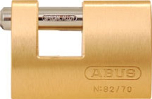  [AUSTRALIA] - ABUS 82/70 Monoblock Brass Padlock Keyed Different