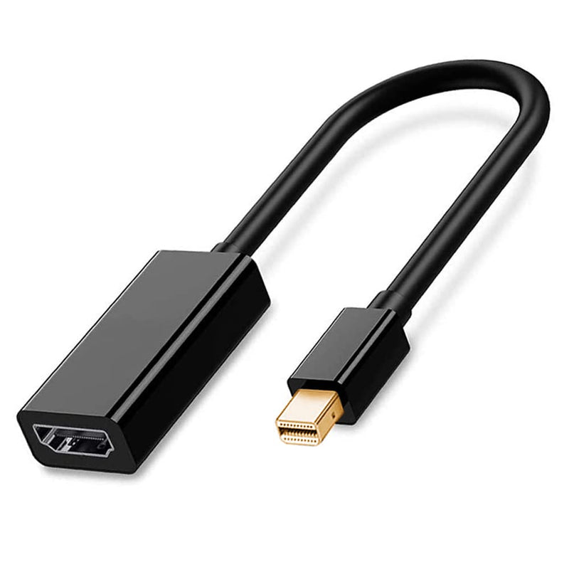  [AUSTRALIA] - Mini DisplayPort to HDMI Adapter, QCEs Thunderblot to HDMI Cable Adapter Compatible with Apple MacBook Air Pro, iMac,Microsoft Surface Pro Dock to TV/Monitor/Projector Black