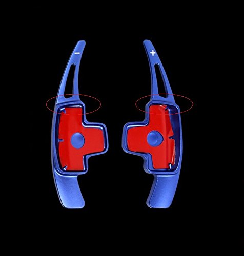 Angelguoguo Car Steering Wheel Paddle Shift Paddle Shifters for Mercedes Benz Mercedes Benz A B E GLA GLK SLK M GL Class (Doesn't Fit for AMG car) (Blue) Blue - LeoForward Australia