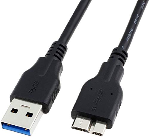  [AUSTRALIA] - USB 3.0 Micro Cable, QCEs External Hard Drive Cable USB 3.0 Type A Male to Micro B Cord Compatible with Samsung Galaxy S5 Note 3, Camera, External Hard Drive, HDD 1.6ft