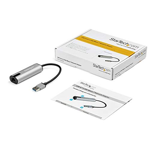  [AUSTRALIA] - StarTech.com 2.5GbE USB A to Ethernet Adapter - NBASE-T NIC - USB 3.0 Type A 2.5 GbE /1 GbE Multi Speed Gigabit Network - USB 3.1 Laptop to RJ45/LAN - Lenovo X1 Carbon, HP EliteBook/ZBook (US2GA30)