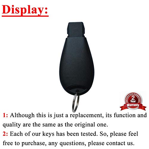  [AUSTRALIA] - SaverRemotes 6 Button Key Fob Compatible for 2008-2015 Chrysler Town and Country，2008-2014 Dodge Grand Caravan