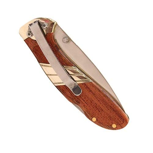 Old Timer 31OT Medium Lockback 6.5in High Carbon S.S. Folding Knife with 2.9in Drop Point Blade and Wood Handle for Outdoor, Hunting, Camping and EDC - LeoForward Australia