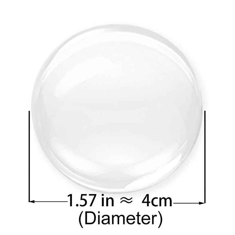  [AUSTRALIA] - Xfenvs Door Knob Wall Shield, 6PCS Transparent Round Soft Rubber Wall Protector Self Adhesive Door Handle Bumper (Small Round 1.57 Inch 6PCS, Clear) Small Round 1.57" 6PCS