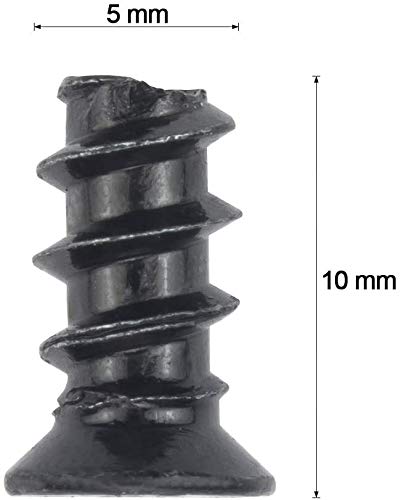  [AUSTRALIA] - Persberg 100pcs Computer Cooling Fan Mount Screws, M5x10 Black Computer PC Case Fan Screws Black for 70mm, 80mm, 90mm, 92mm, 120mm, 140mm PC Cooling Fan Mount Screws- Screw kit (FANSCREW)(120-19)