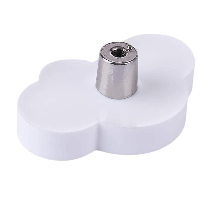  [AUSTRALIA] - 2Pcs Kids Dresser Knobs Cute Drawer Pulls Soft Rubber Handle for Kids Room Drawer Cabinets Doors Cupboards(White Cloud) White Cloud