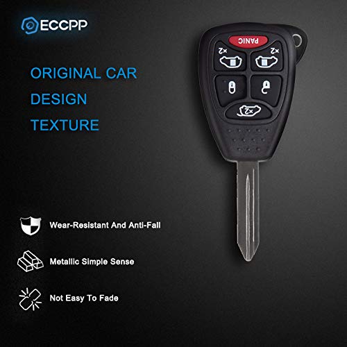  [AUSTRALIA] - ECCPP Replacement fit for Uncut 315MHz Keyless Entry Remote Key Fob 2004 2005 2006 2007 Chrysler Town & Country/Dodge Grand Caravan/Dodge Caravan M3N5WY72XX (Pack of 2)