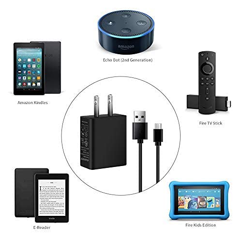  [AUSTRALIA] - Kindle Fire Charger with 6.5Ft Cord Compatible for All New Amazon Fire HD 6 7 8 10,Fire 8Plus HD10 Plus,Kindle Fire HD HDX 7''8.9'',Fire Kids Pro,Kids Edition