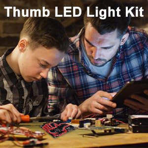  [AUSTRALIA] - DONGKER soldering kit, LED light soldering practice set, DIY LED lights, electronic kits for students, teaching and learning training, DIY soldering project thumbs up