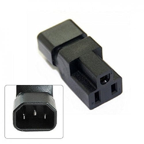 BLUEXIN PDU UPS Power 3 Prong Plug Adapter, USA NEMA 5-15R Female to IEC 60320-C14 Male Connector - LeoForward Australia