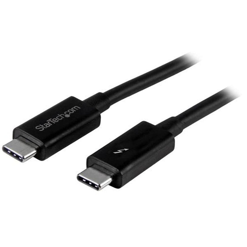  [AUSTRALIA] - StarTech.com 20Gbps Thunderbolt 3 Cable - 6.6ft/2m - Black - 4K 60Hz - Certified TB3 USB-C to USB-C Charger Cord w/ 100W Power Delivery (TBLT3MM2M) 6ft 20Gbps | Black
