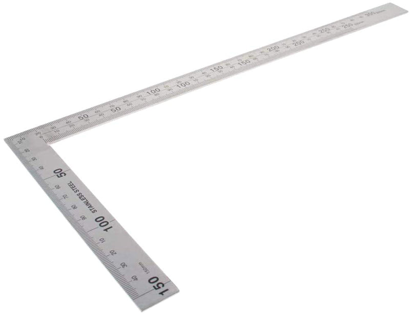  [AUSTRALIA] - 150mm Angel Ruler Stainless Steel 90 Degree Right Angle Ruler for Welding, Wood-Working, Drilling,Making Cabinets