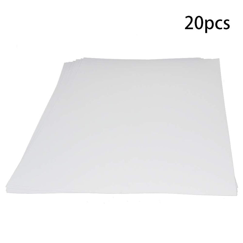  [AUSTRALIA] - Othmro Transfer Paper 210mm Width 297mm Length white Repeatedly use and durable A4 size quick drying cup paper 100 sheets/bag 20PCS A4 Quick-drying 20pcs