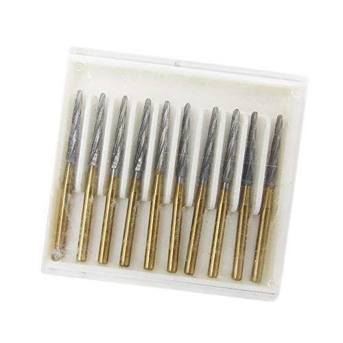 10pcs Tungsten Carbide Grinding Burs FG by Pwhite - LeoForward Australia