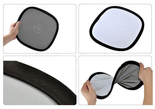 [AUSTRALIA] - Vidpro WB-12 White Balance Disc Dual Sided 18% Grey Front & Reflector 12 Inch