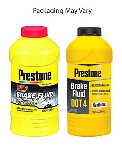 Prestone AS800Y DOT 4 Synthetic Brake Fluid - 12 oz. 12 Ounce - LeoForward Australia