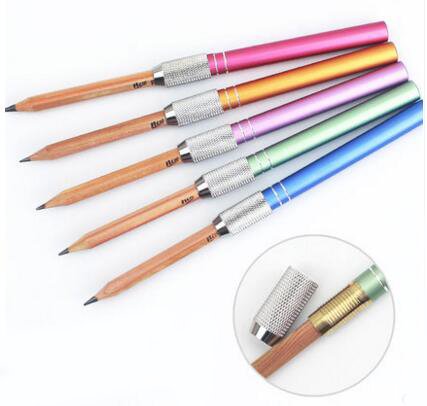 Chiloskit Adjustable Aluminum Pencil Lengthener Extender Holder Sketch School Office Art Write Tool,Pack of 3 - LeoForward Australia