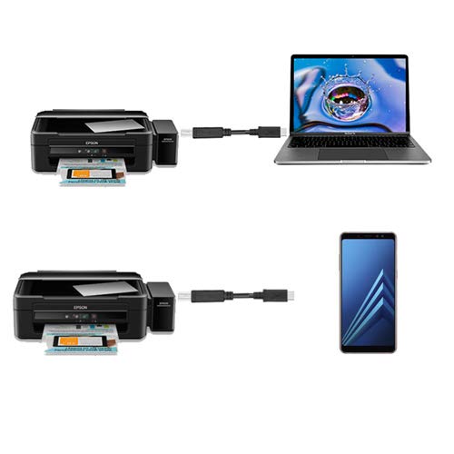  [AUSTRALIA] - Micro USB to Printer Cable USB 2.0 to USB Type B Cable,Android Phone pc to Printer Cable Printer,Scanner,Electronic midi Piano,Electronic Drum,Digital Piano and USB 2.0 Hard Disk
