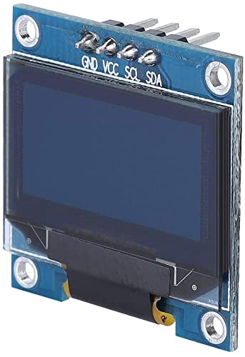  [AUSTRALIA] - RedTagCanada 2PCS 0.96 inch IIC Serial OLED Display Module 128X64 I2C SSD1306 12864 LCD Screen Board GND VCC SCL SDA for Arduino for Raspberry Pi and 51 Series (White) WHITE