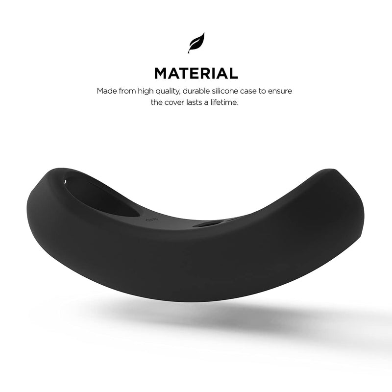  [AUSTRALIA] - elago Silicone Case Designed for Google Nest Hello Doorbell Cover (Black) - Full Protection, Night Vision Compatible [US Patent Registered] Black