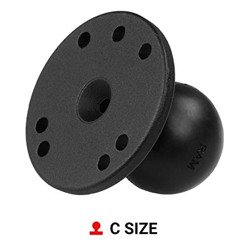 RAM Mounts Round Plate with Ball RAM-202U with C Size 1.5" Ball - LeoForward Australia