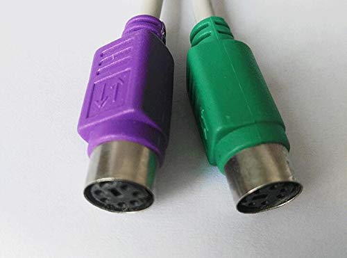  [AUSTRALIA] - LINGYU USB to PS2 Adapter, USB to ps2 Keyboard and Mouse Interface Adapter Cable (2 Pack)