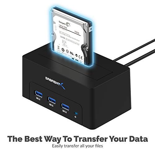 Sabrent USB 3.0 SATA/SSD 2.5" HDD Docking Station with 3 USB Ports (DS-U301) - LeoForward Australia